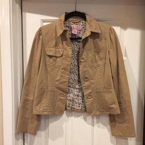 BB Dakota Brown Cotton Button Front Coat
